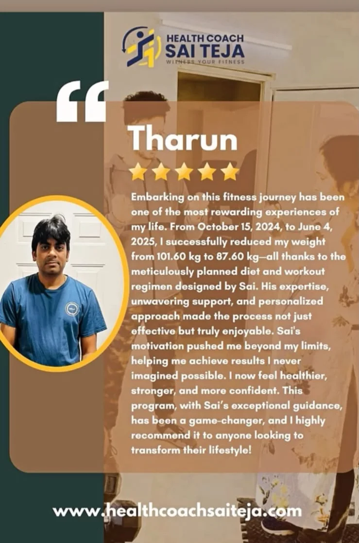 5-star client review from Tharun