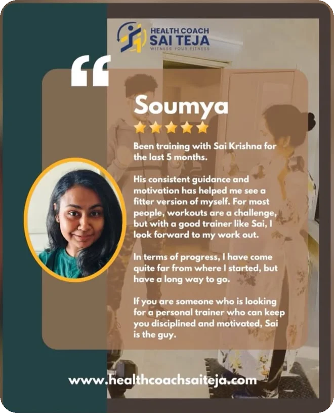 5-star client review from Soumya